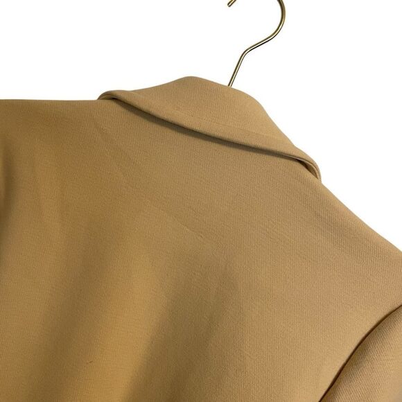 Equipment Alyssandra Long Line Knit Trench Coat in Biscuit Size Small - Picture 7 of 8